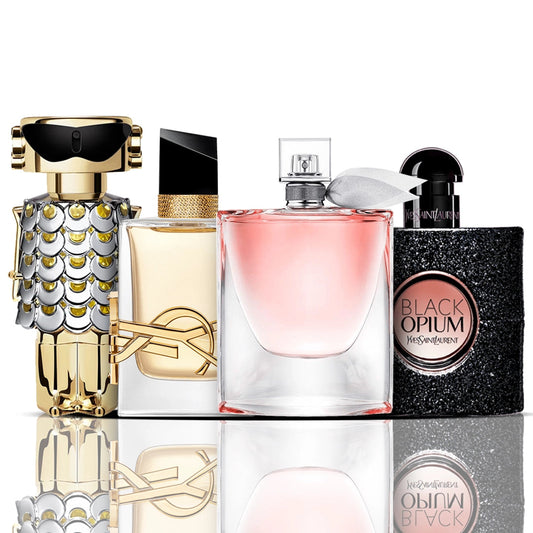 4 Parfüm Készlet | Libre + La Vie Est Belle + Black Opium + Fame 100 ml