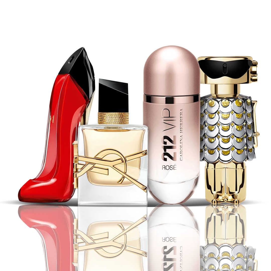 4 Parfüm Készlet | Very Good Girl + Libre + 212 VIP Rose + Fame 100 ml
