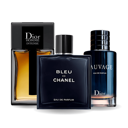 3 Parfüm Készlet | Sauvage Dior, Bleu de Chanel, Dior Homme Intense 100 ml