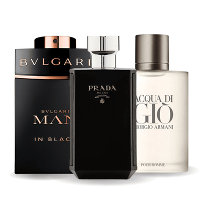 3 Parfüm Készlet | Bvlgari In Black, Giorgio Armani Acqua Di Gio, L'Homme Prada Intense 100 ml