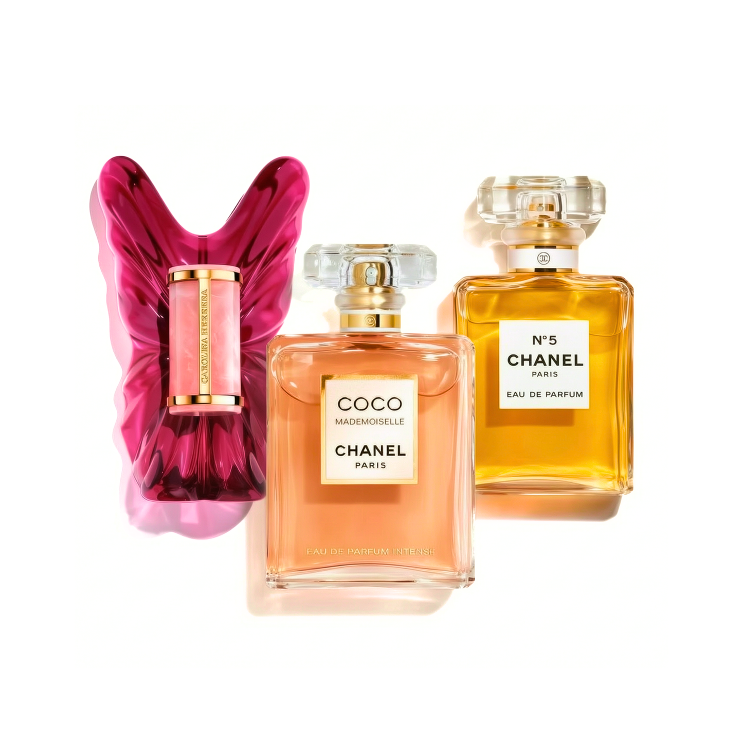 3 Parfüm Készlet | CAROLINA HERRERA La Bomba, Chanel Coco Mademoiselle, Chanel Nº5 - 100ml
