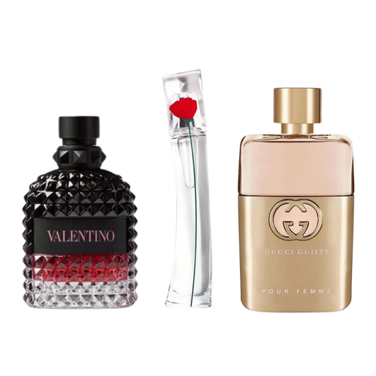 3 Parfüm Készlet | Gucci Guilty, Valentino Intense, Flower Kenzo 100 ml