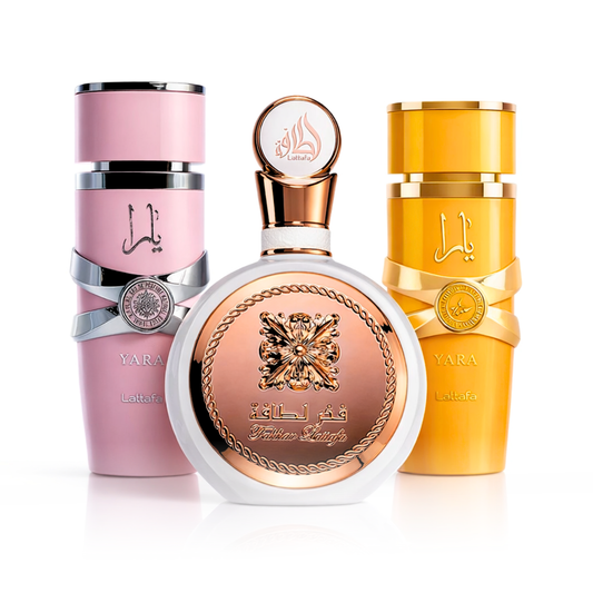 3 Parfüm Készlet | Yara Tous + Yara Lattafa + Fakhar Rose 100 ml