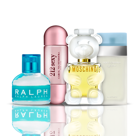 4 Parfüm Készlet | 212 Sexy + Light Blue + Moschino Toy 2 + Ralph Lauren 100 ml