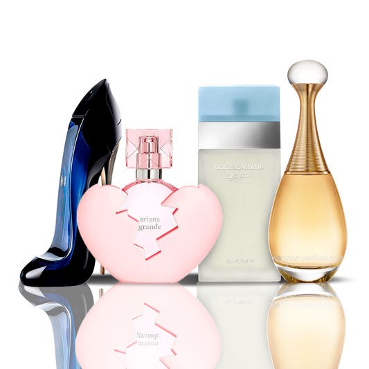 4 Parfüm Készlet | Thank U Next + Light Blue + Good Girl + J'adore 100 ml