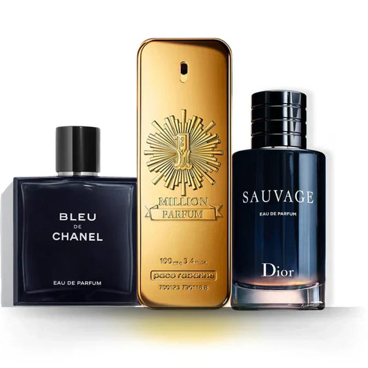 3 Parfüm Készlet | Bleu de Chanel + Sauvage + One Million 100 ml